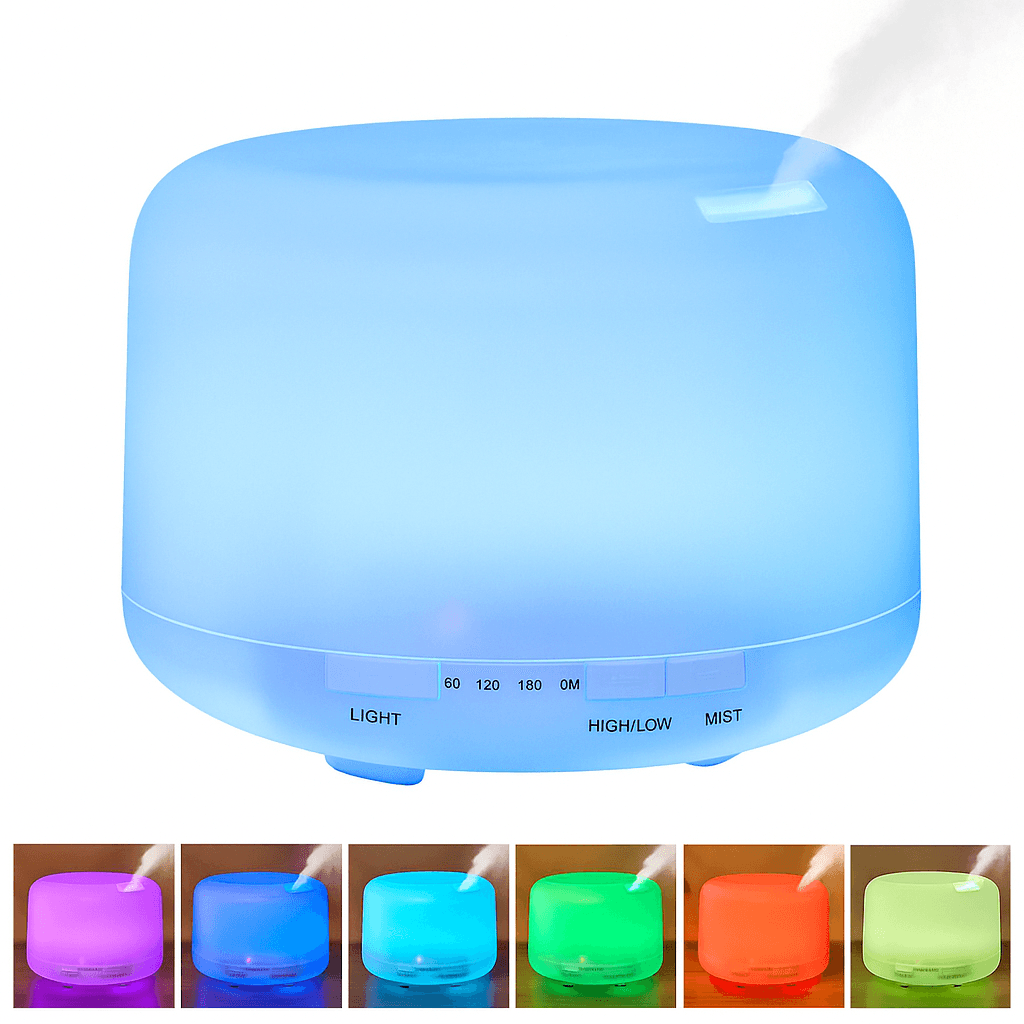 USB AromaGlow – 500ML Nawilżacz z Efektem Świateł