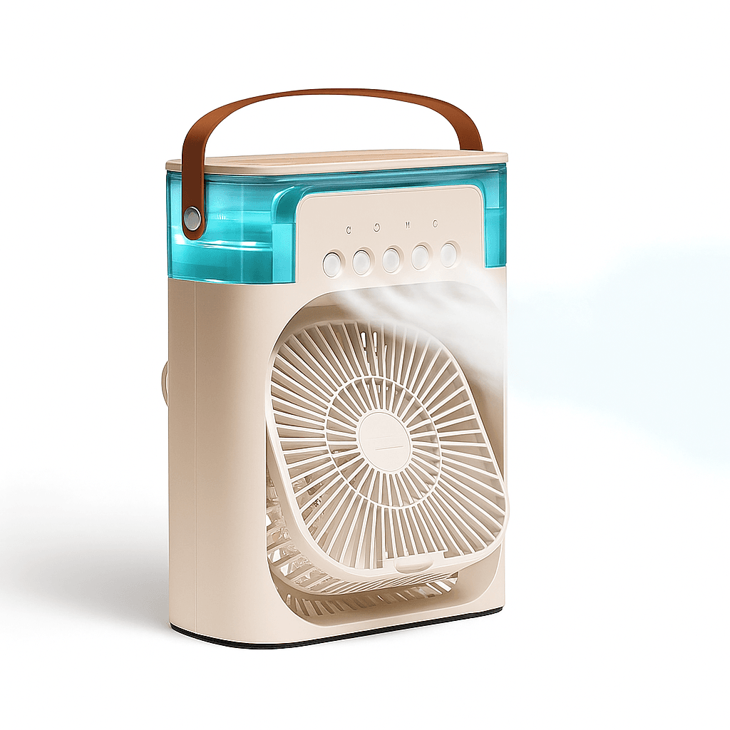 BreezeLight – Przenośny Klimatyzator USB z Nawilżaczem