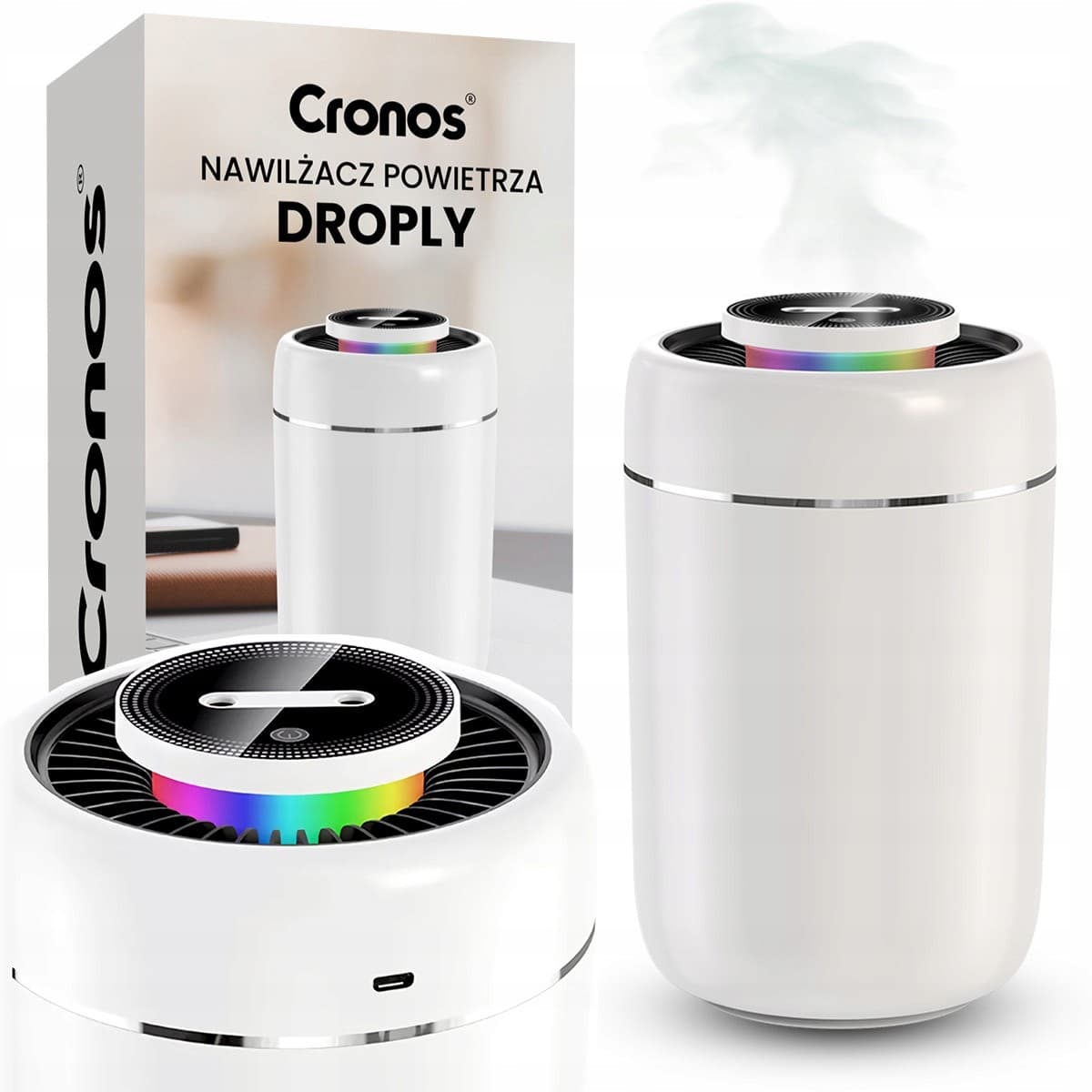 Nawilżacz powietrza ultradźwiękowy Cronos Droply 3L